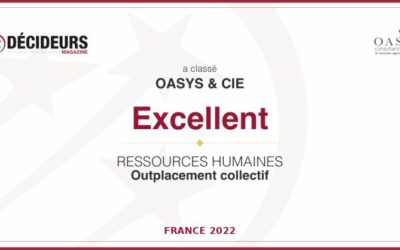 Oasys & Cie classé Excellent en Outplacement Collectif